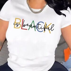 Black Is Beautiful Graphic Tee – White/Black